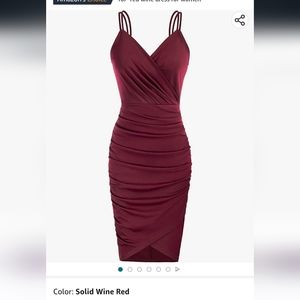 Burgundy dress